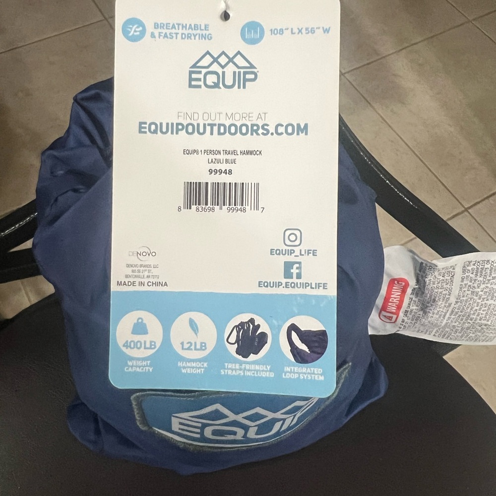 EQIP One Person Hammock (NWT!!) - Picture 2 of 3